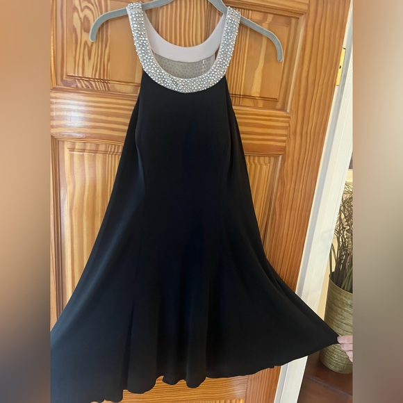 Beaded A line Dress - Picture 2 of 4